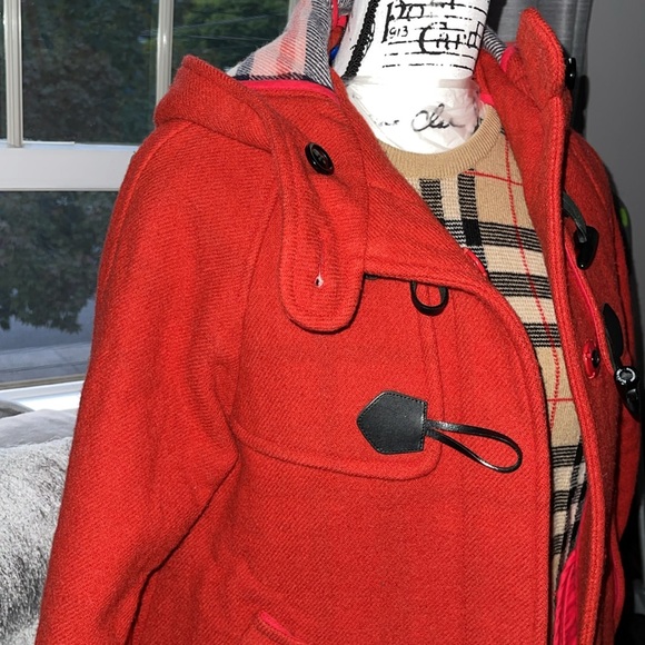 Preloved Burberry wool toggle coat great condition size 38 - Picture 5 of 13